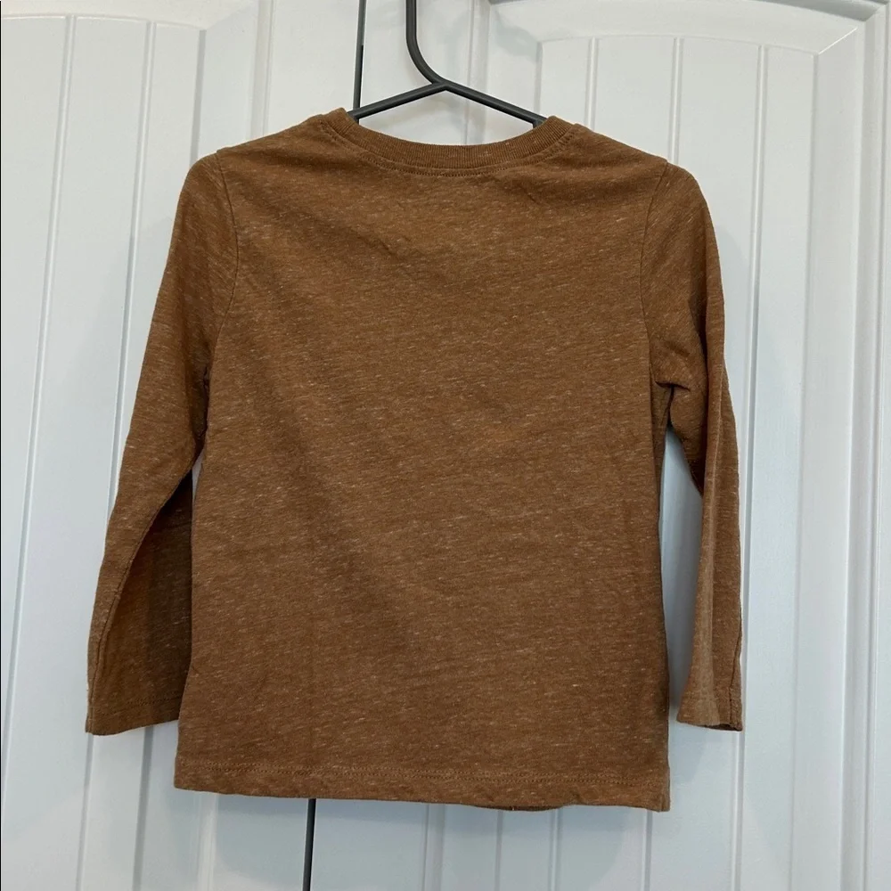 Old Navy Kids Long Sleeve Tee in Tan